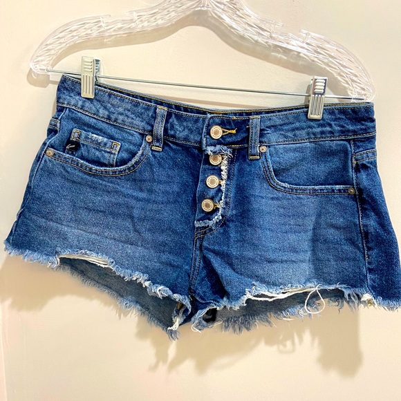 Blue Jean Cut off Shorts - Picture 1 of 2